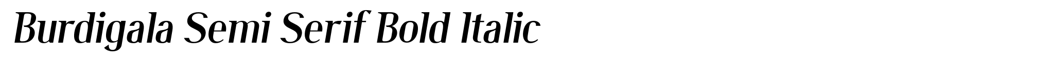 Burdigala Semi Serif Bold Italic image